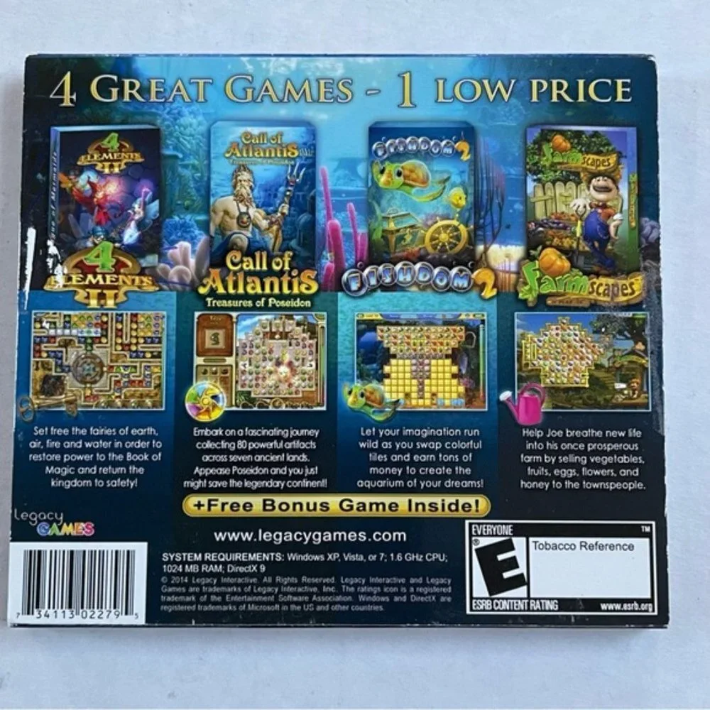 Amazing Match 3 Games Volume 2 PC Games DVD ROM Everyone E ESRB 2014 Legacy Game